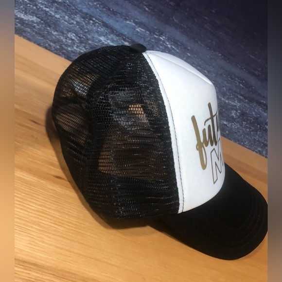 Anna & Ava Future Mrs. Ball Cap Black/White Adjustable OS NWT. - Picture 4 of 9